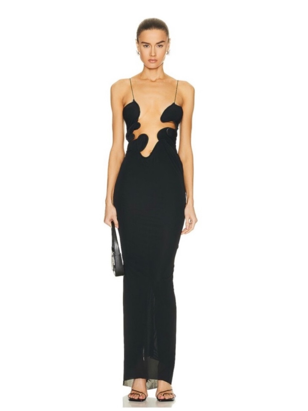 Christopher Esber Molded Venus Dress In Black